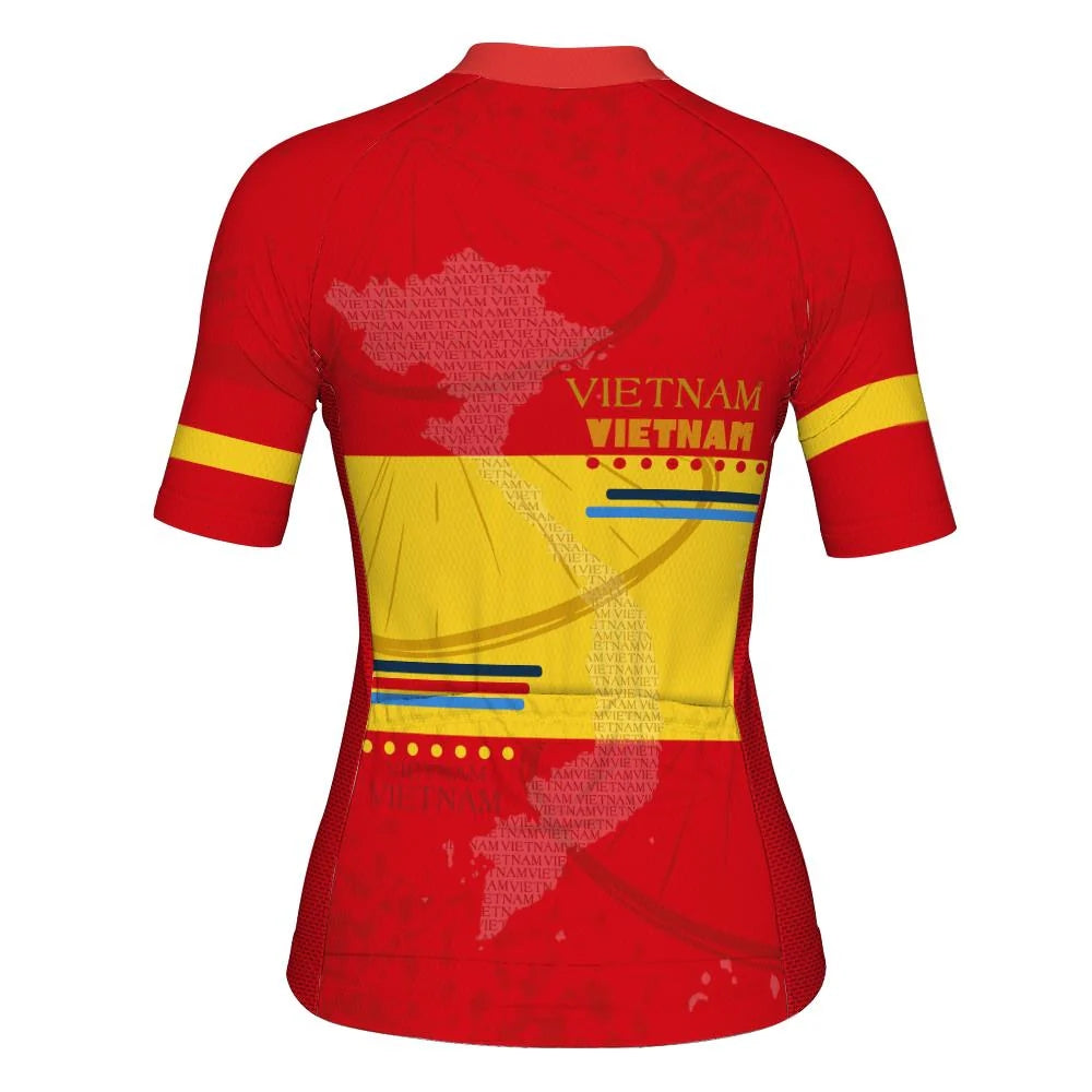 Customized Vietnam Women's Cycling Jersey Short Sleeve