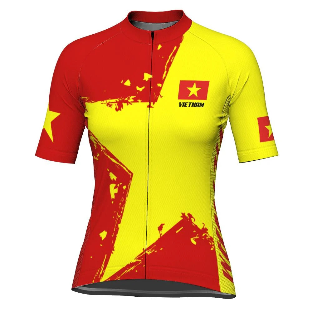 Customized Vietnam Women's Cycling Jersey Short Sleeve