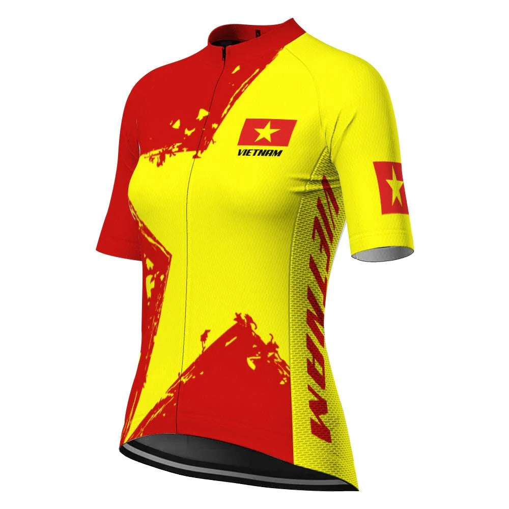 Customized Vietnam Women's Cycling Jersey Short Sleeve