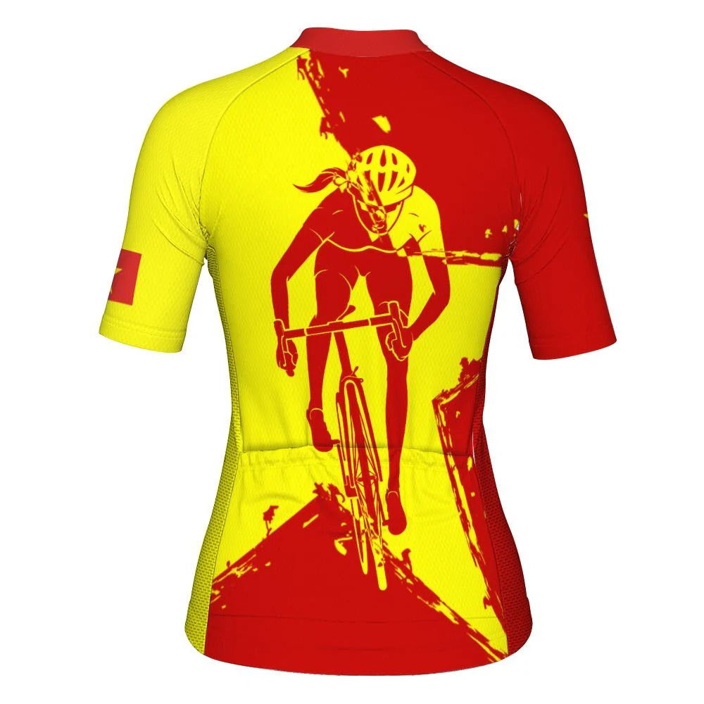 Customized Vietnam Women's Cycling Jersey Short Sleeve