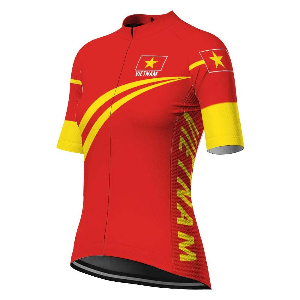 Customized Vietnam Women's Cycling Jersey Short Sleeve