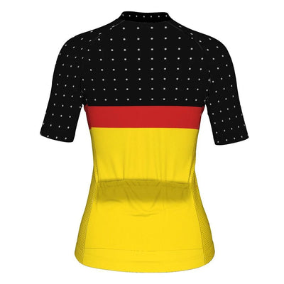 Customized Belgium Women's Cycling Jersey Short Sleeve