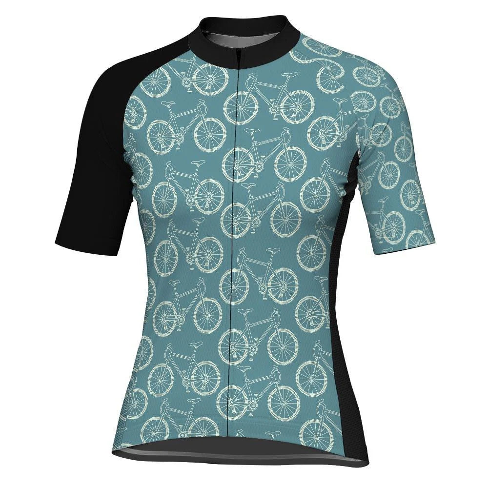 Customized Crazy Women's Cycling Jersey Short Sleeve