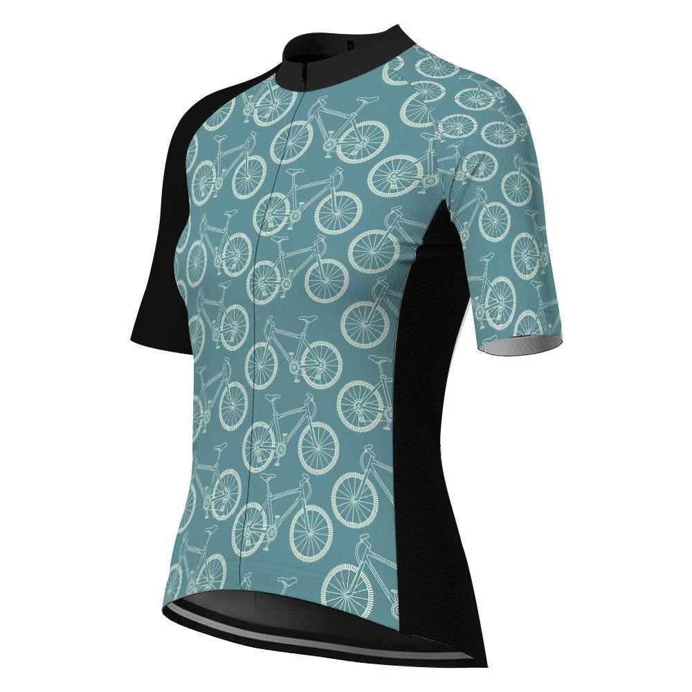 Customized Crazy Women's Cycling Jersey Short Sleeve