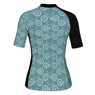 Customized Crazy Women's Cycling Jersey Short Sleeve