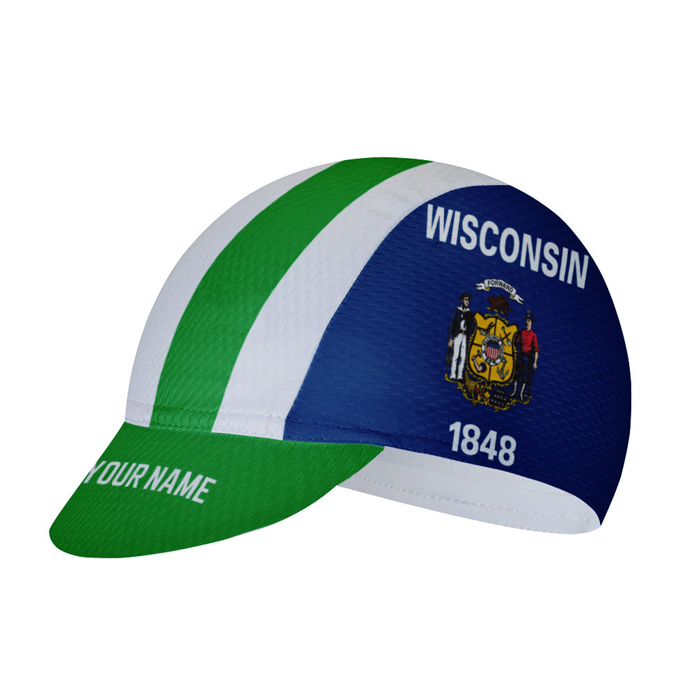 Customized Wisconsin Cycling Cap Sports Hats
