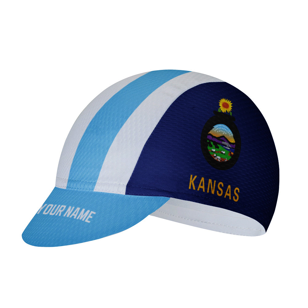 Customized Kansas Cycling Cap Sports Hats