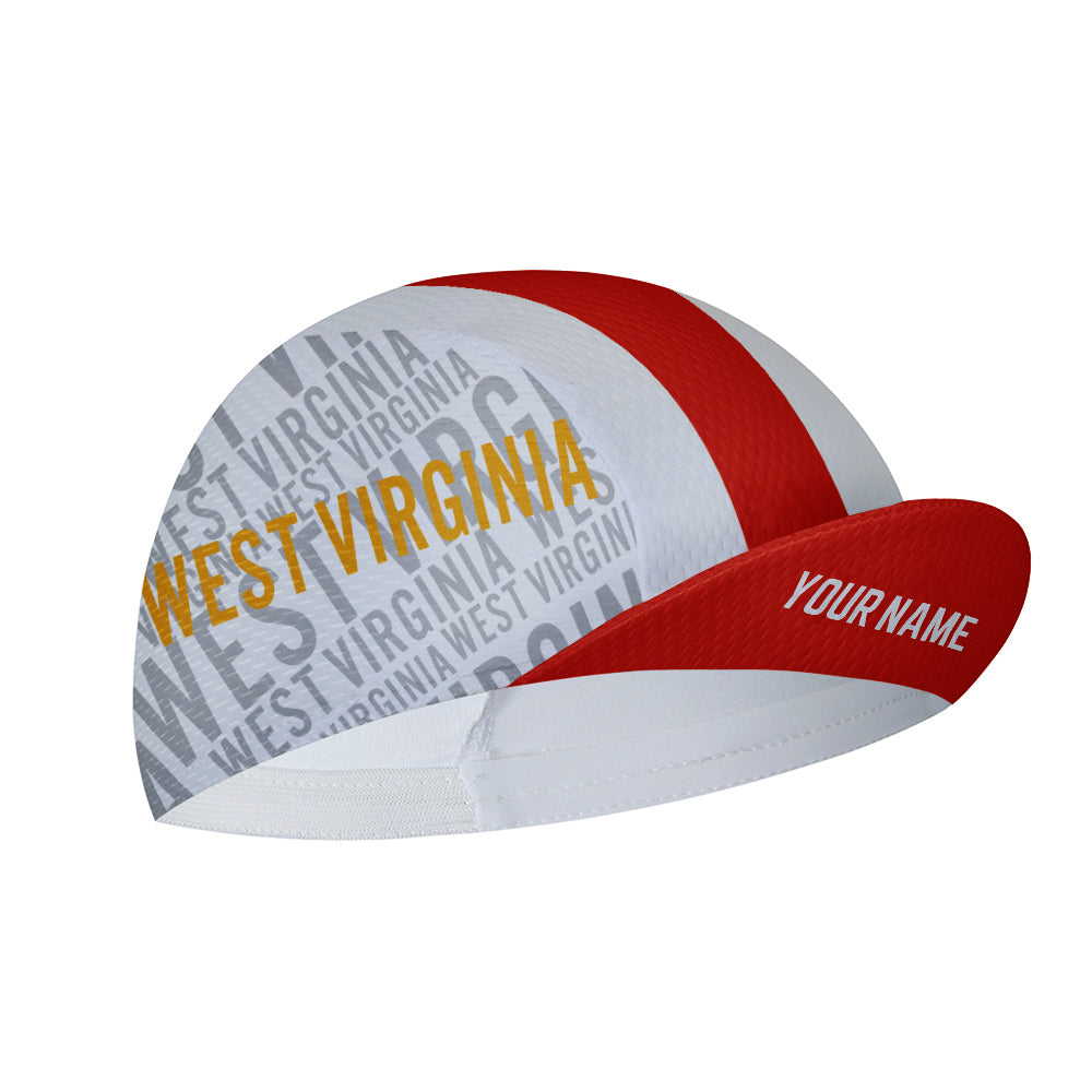 Customized West Virginia Cycling Cap Sports Hats