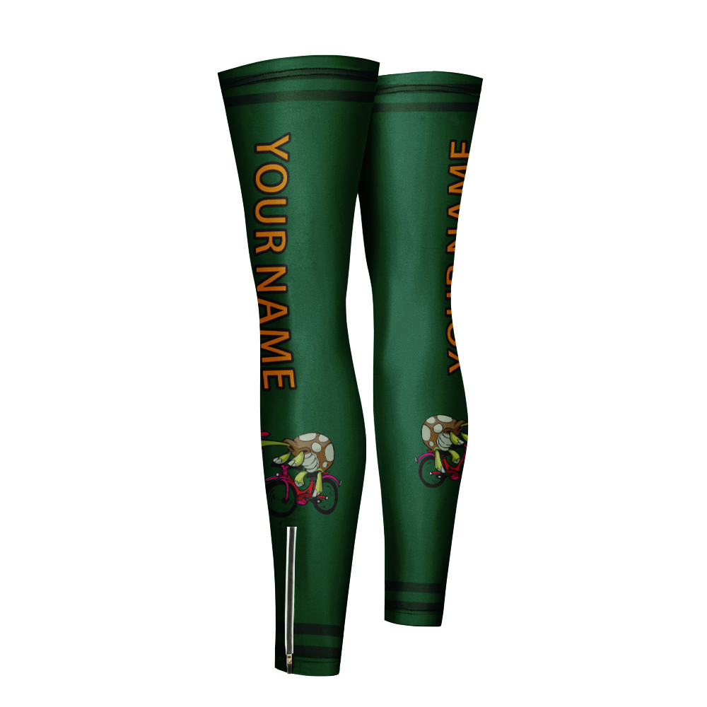 Customized Tortoise Cycling Leg Warmers Leg Sleeves