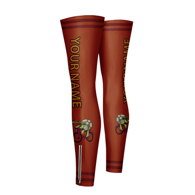 Customized Tortoise Cycling Leg Warmers Leg Sleeves
