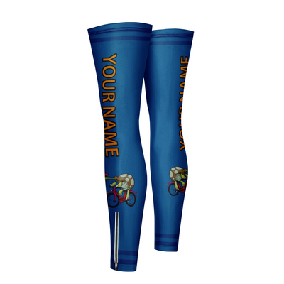 Customized Tortoise Cycling Leg Warmers Leg Sleeves