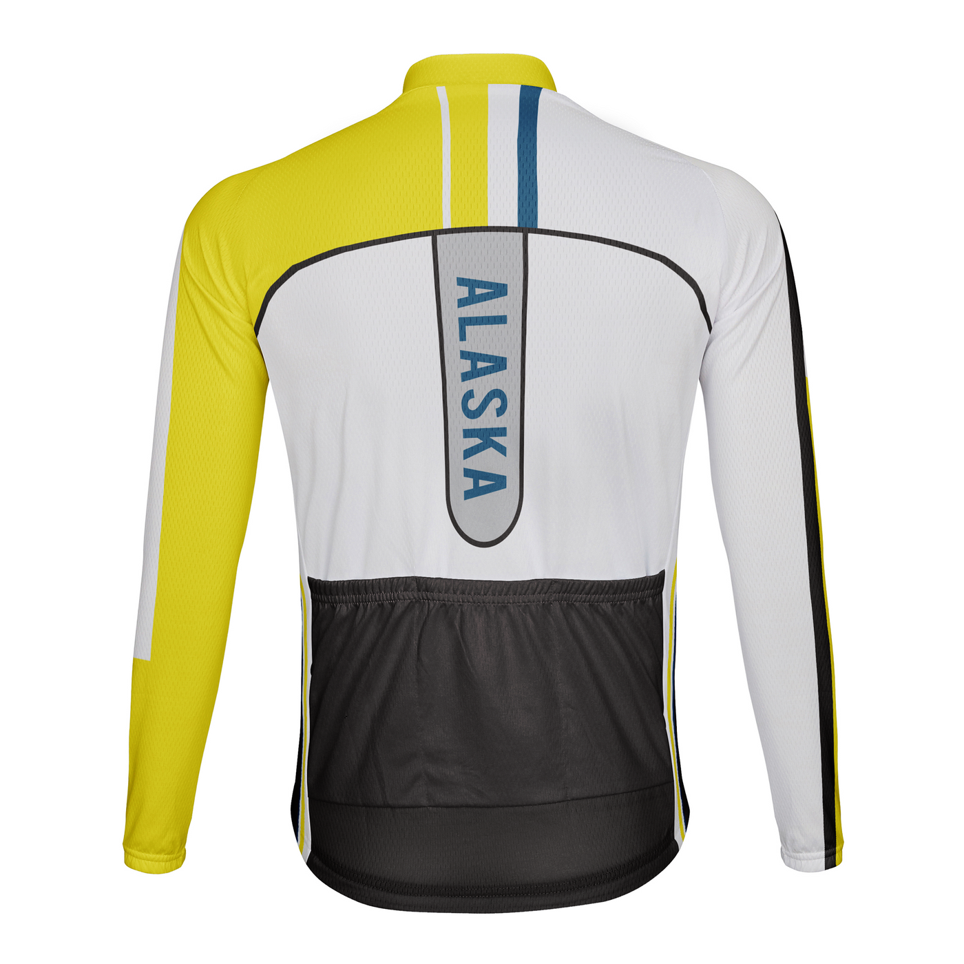 Customized Alaska Winter Thermal Fleece Men's Cycling Jersey Long Sleeve