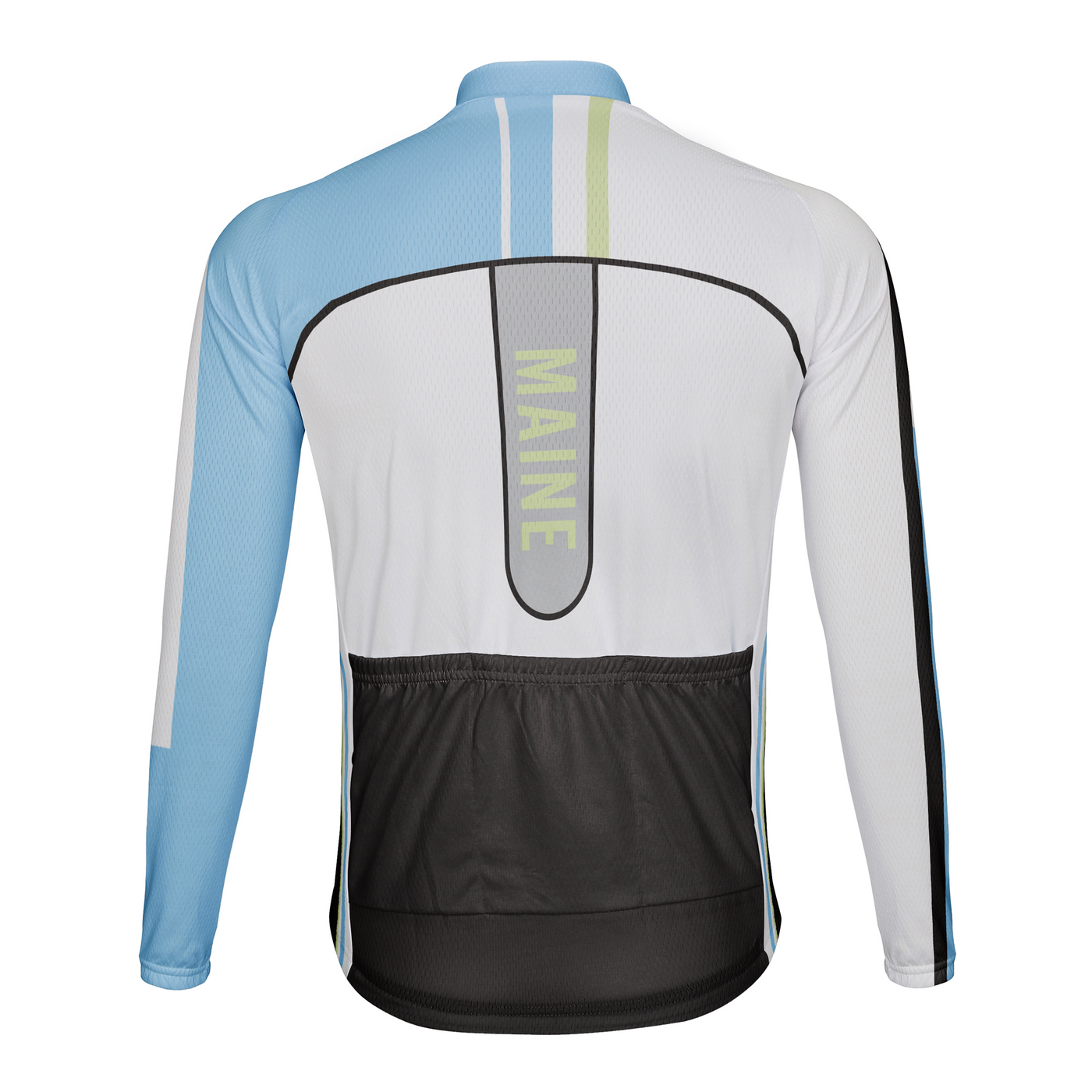 Personalize Maine Winter Thermal Fleece Men's Cycling Jersey Long Sleeve