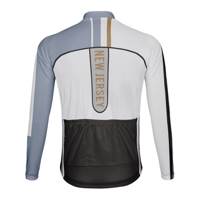 Customize New Jersey Winter Thermal Fleece Men's Cycling Jersey Long Sleeve