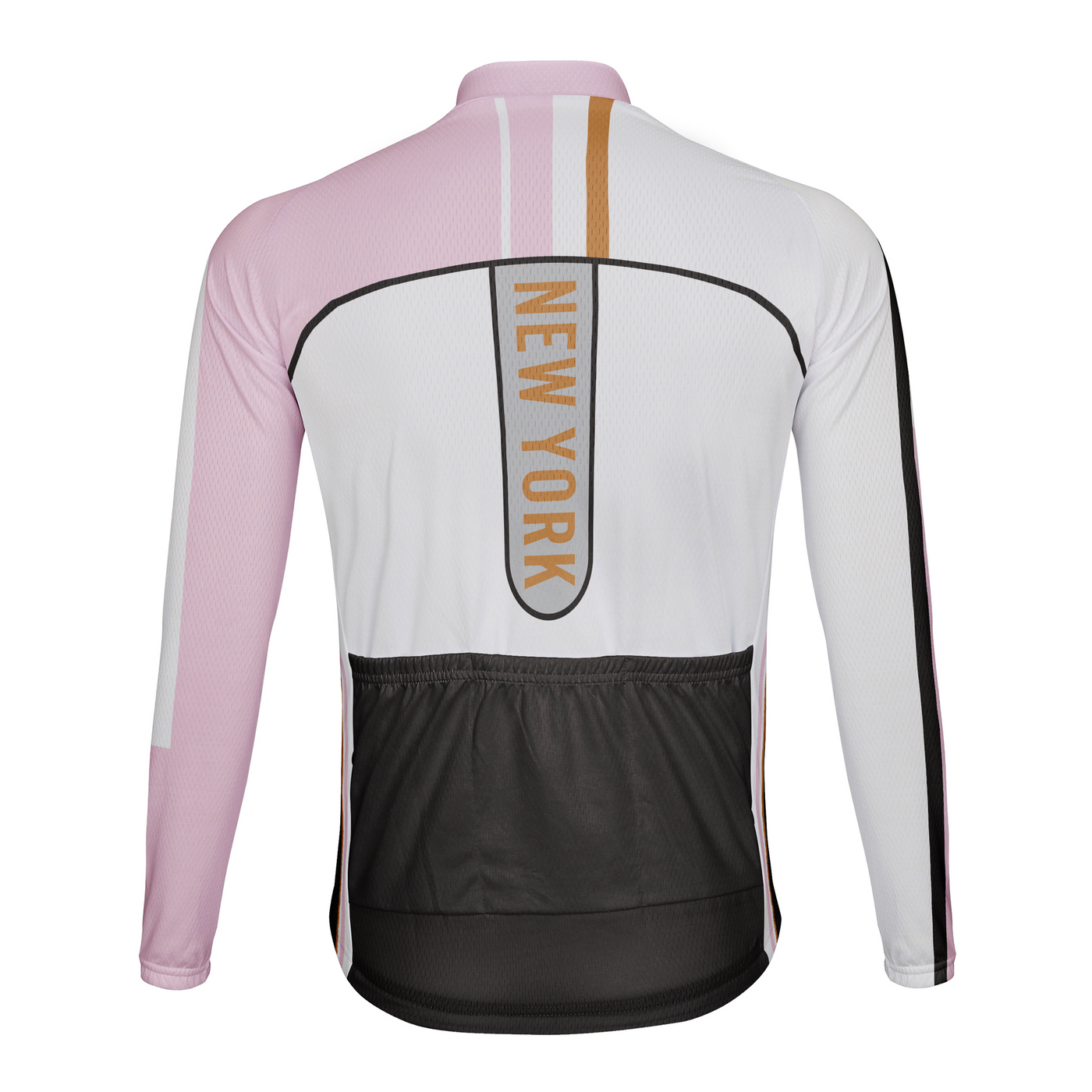 Customize New York Winter Thermal Fleece Men's Cycling Jersey Long Sleeve