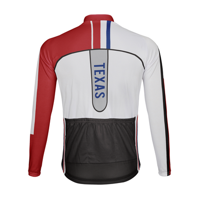 Customized Texas Winter Thermal Fleece Men's Cycling Jersey Long Sleeve