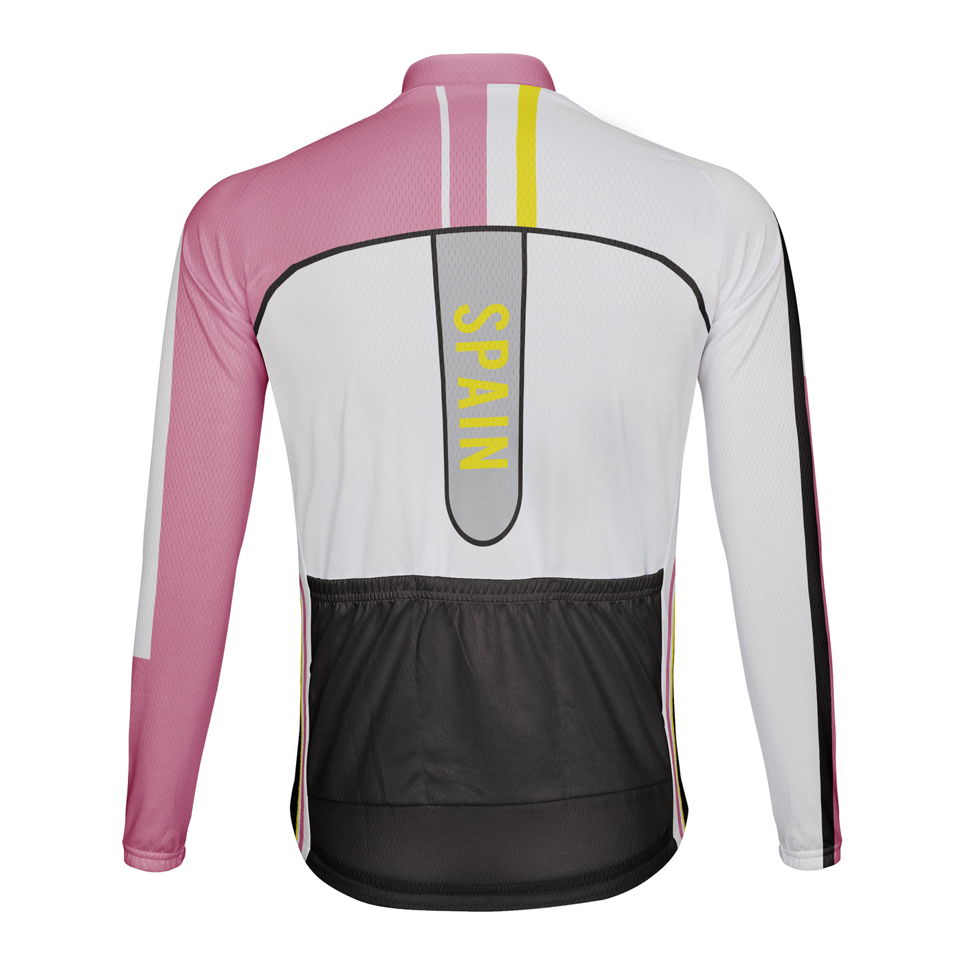 Custom Spain Men's Winter Thermal Fleece Cycling Jersey Long Sleeve