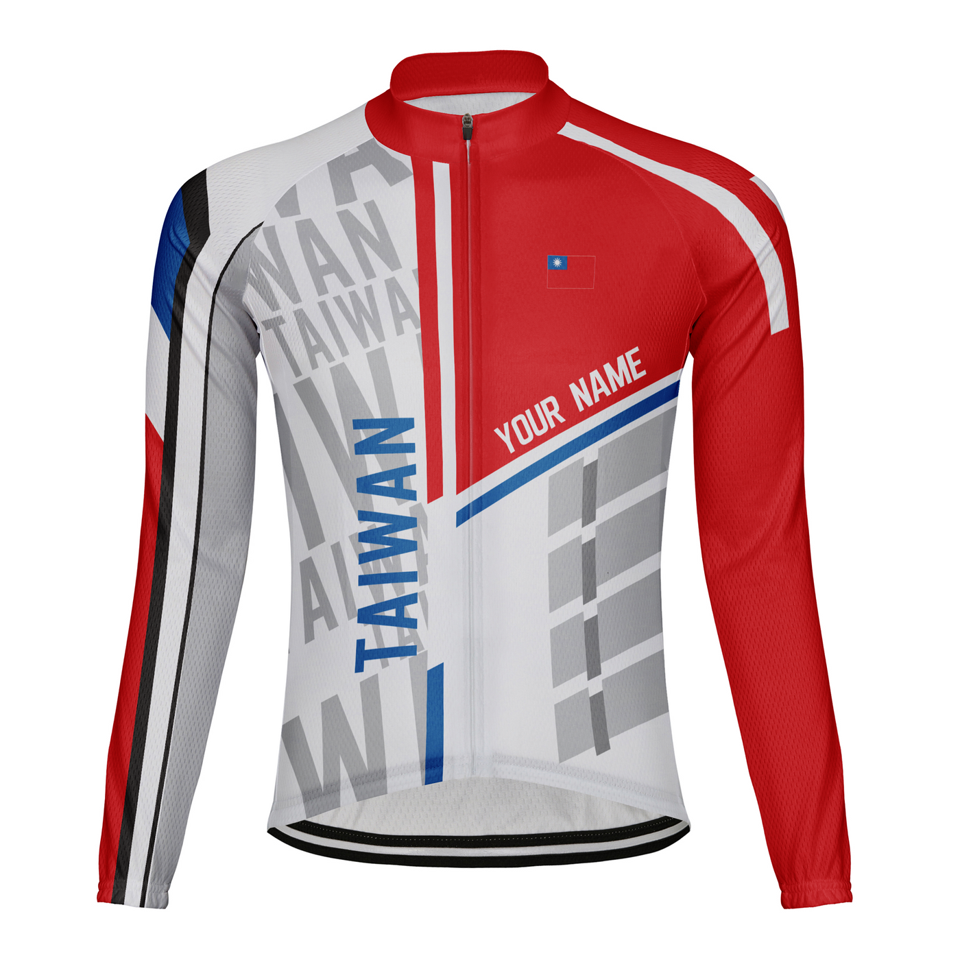 Custom Taiwan Men's Winter Thermal Fleece Cycling Jersey Long Sleeve