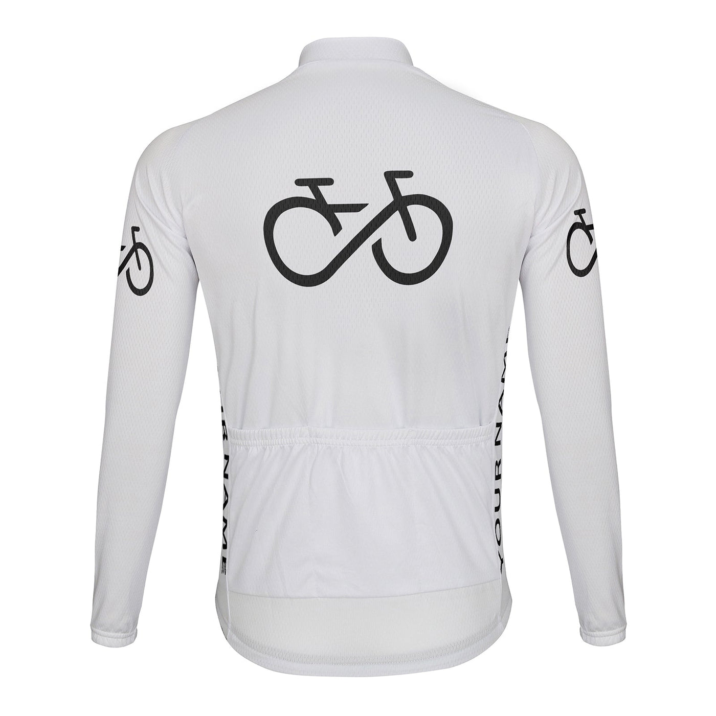 Customized Bike Men's Winter Thermal Fleece Cycling Jersey Long Sleeve