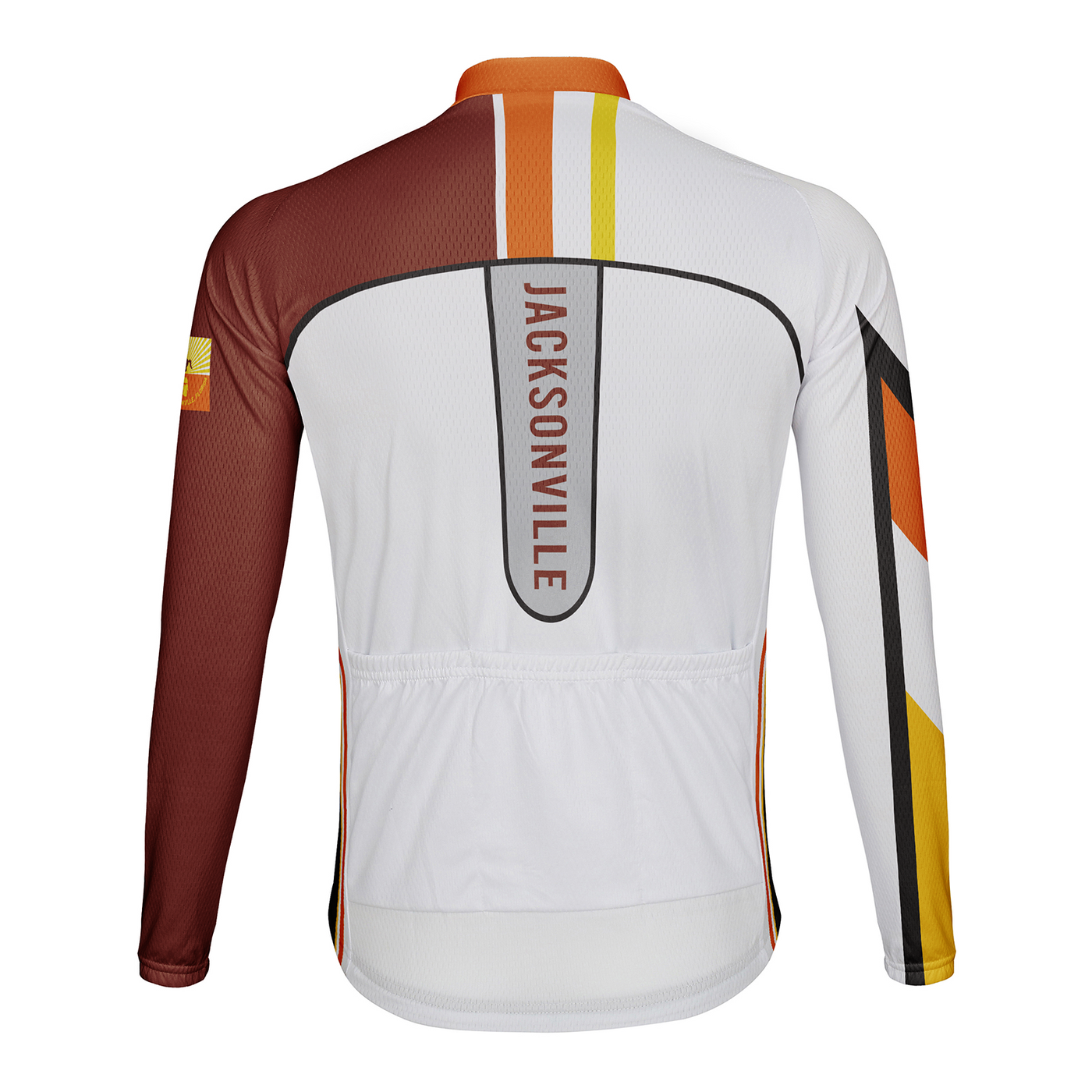 Customized Jacksonville Men's Winter Thermal Fleece Cycling Jersey Long Sleeve