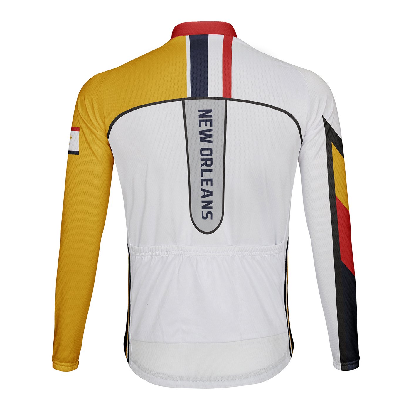 Customized New Orleans Men's Winter Thermal Fleece Cycling Jersey Long Sleeve