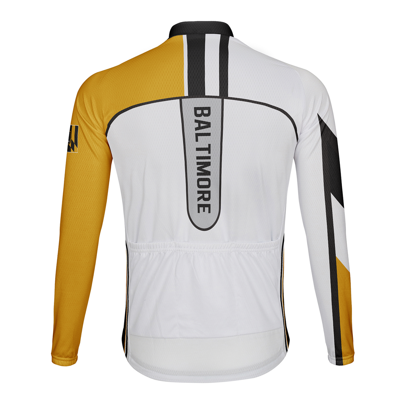Customized Baltimore Men's Winter Thermal Fleece Cycling Jersey Long Sleeve