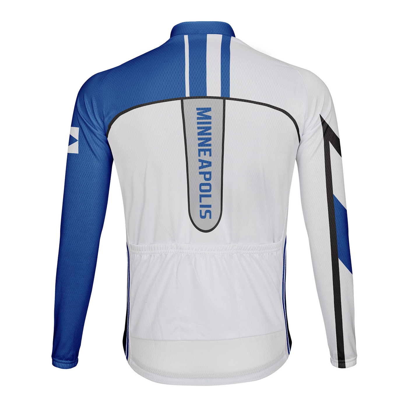 Customized Minneapolis Men's Winter Thermal Fleece Cycling Jersey Long Sleeve