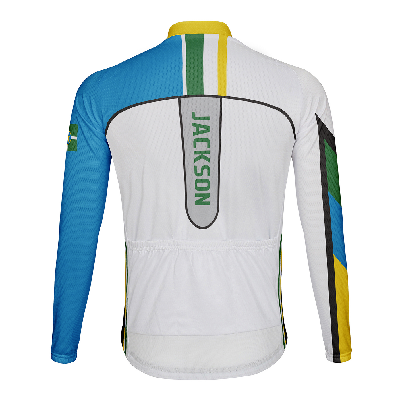 Customized Jackson Men's Winter Thermal Fleece Cycling Jersey Long Sleeve