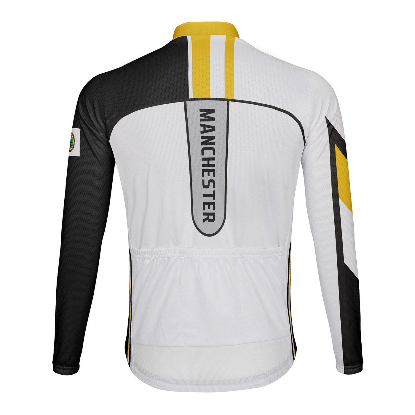 Customized Manchester Men's Winter Thermal Fleece Cycling Jersey Long Sleeve