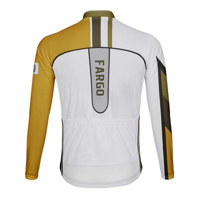 Customized Fargo Men's Winter Thermal Fleece Cycling Jersey Long Sleeve