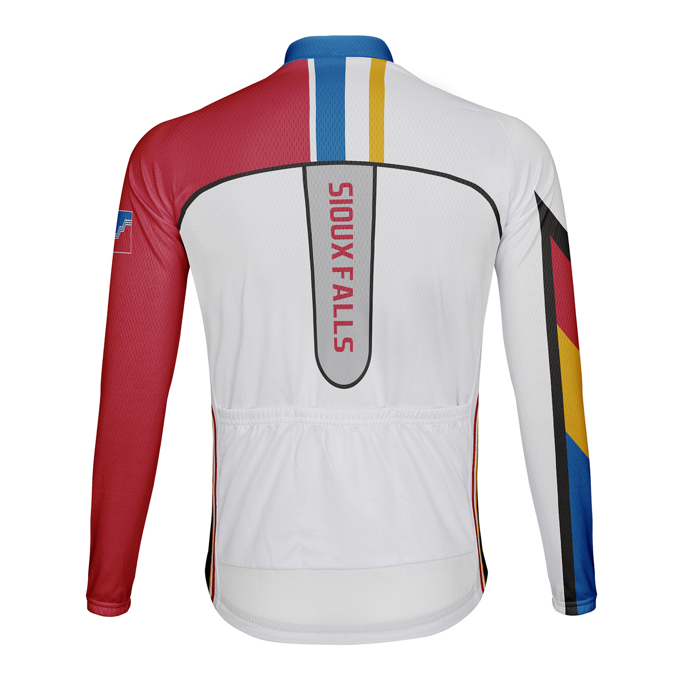 Customized Sioux Falls Men's Winter Thermal Fleece Cycling Jersey Long Sleeve