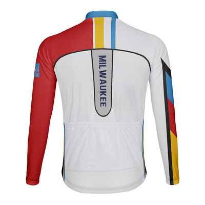 Customized Charleston Men's Winter Thermal Fleece Cycling Jersey Long Sleeve