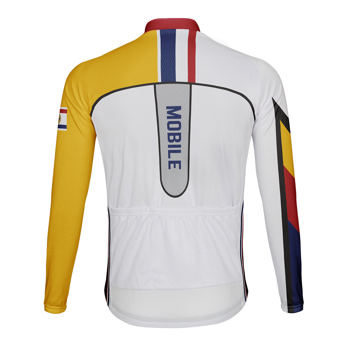 Customized Mobile Men's Winter Thermal Fleece Cycling Jersey Long Sleeve