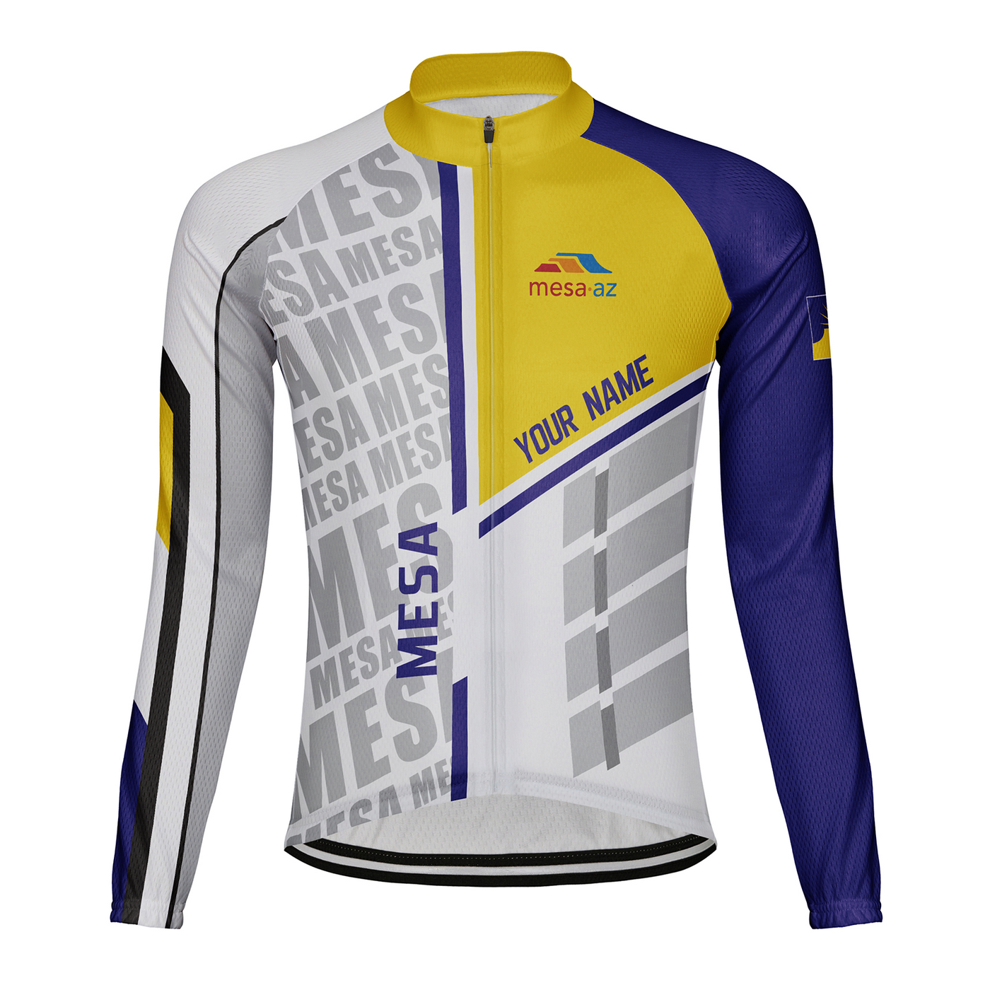 Customized Mesa Men's Winter Thermal Fleece Cycling Jersey Long Sleeve