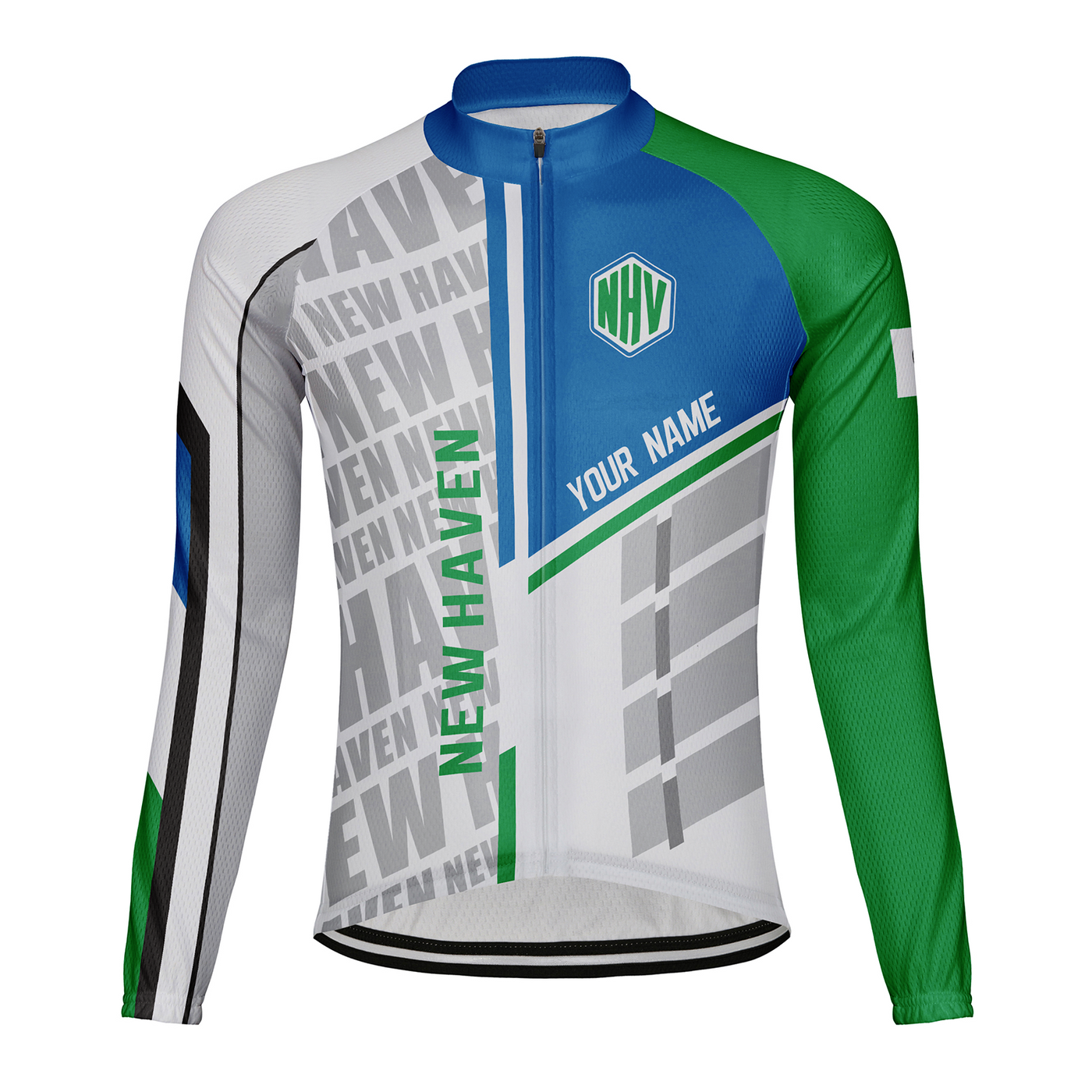 Customized New Haven Men's Winter Thermal Fleece Cycling Jersey Long Sleeve
