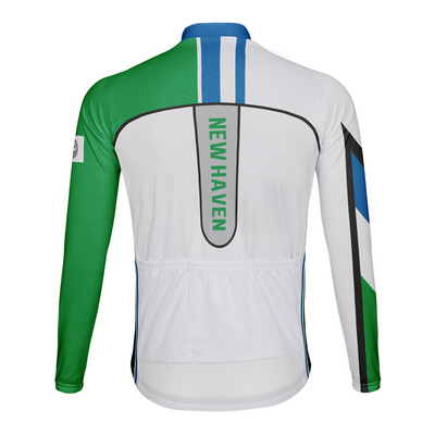 Customized New Haven Men's Winter Thermal Fleece Cycling Jersey Long Sleeve