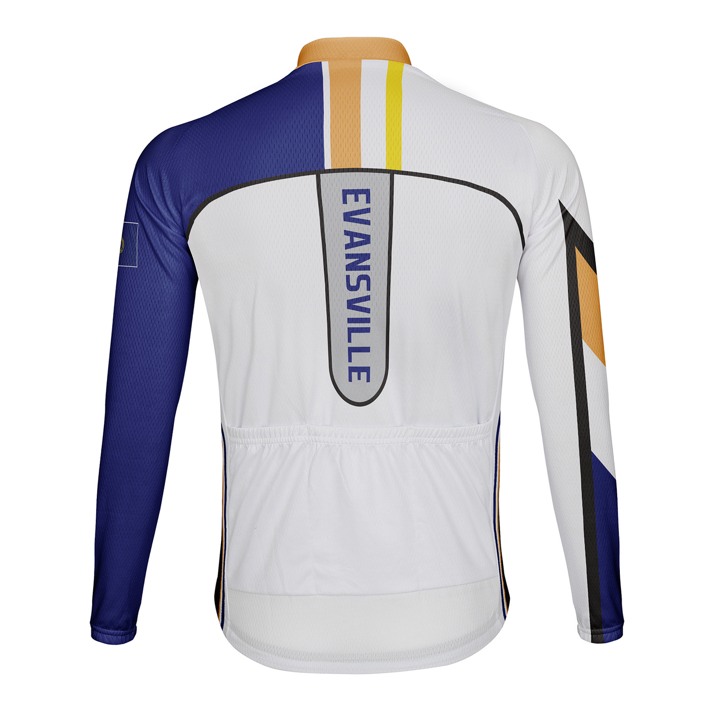 Customized Evansville Men's Winter Thermal Fleece Cycling Jersey Long Sleeve
