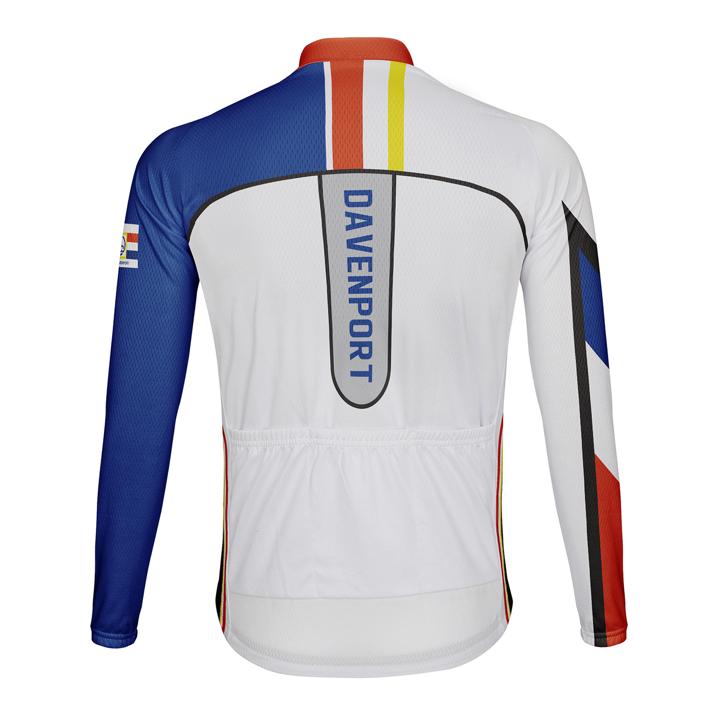 Customized Davenport Men's Winter Thermal Fleece Cycling Jersey Long Sleeve