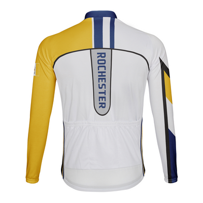 Customized Rochester Men's Winter Thermal Fleece Cycling Jersey Long Sleeve