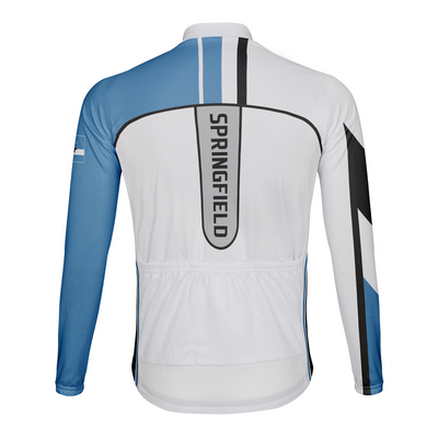 Customized Springfield Men's Winter Thermal Fleece Cycling Jersey Long Sleeve