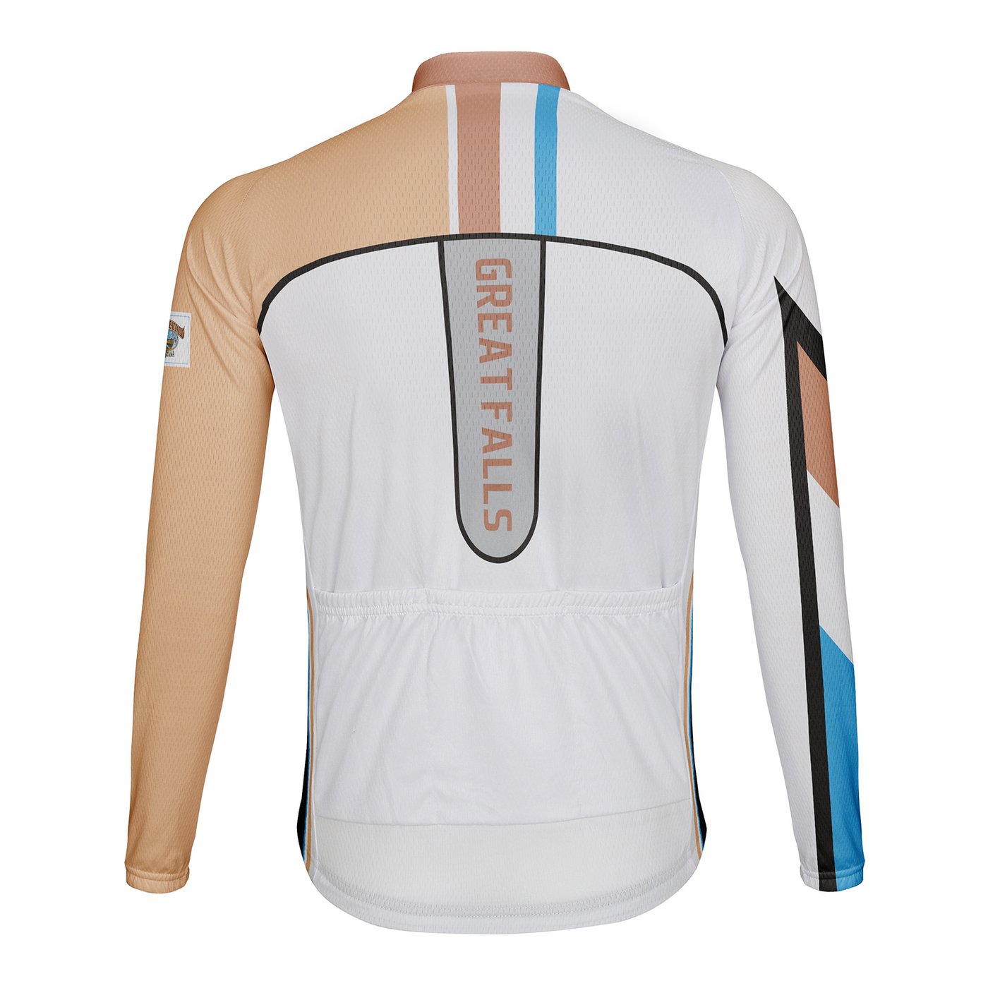 Customized Great Falls Men's Winter Thermal Fleece Cycling Jersey Long Sleeve