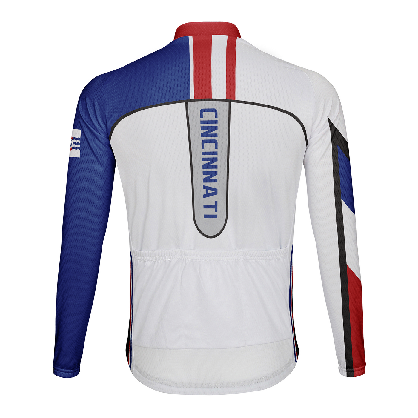 Customized Cincinnati Men's Winter Thermal Fleece Cycling Jersey Long Sleeve