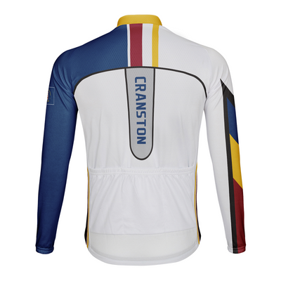 Customized Cranston Men's Winter Thermal Fleece Cycling Jersey Long Sleeve