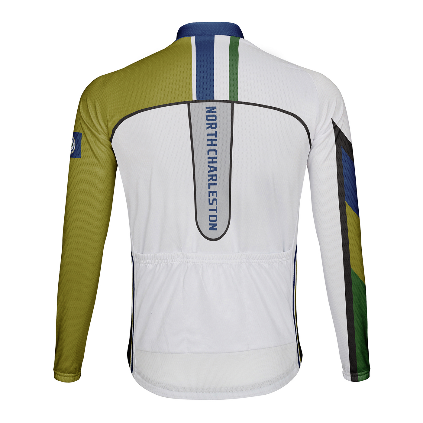 Customized North Charleston Men's Winter Thermal Fleece Cycling Jersey Long Sleeve