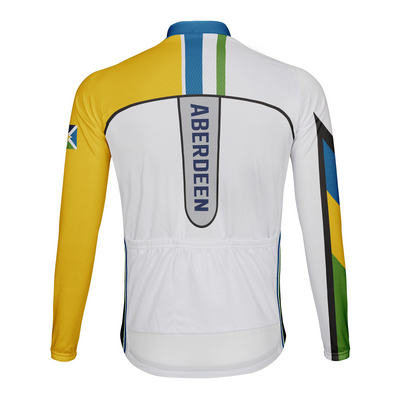 Customized Aberdeen Men's Winter Thermal Fleece Cycling Jersey Long Sleeve