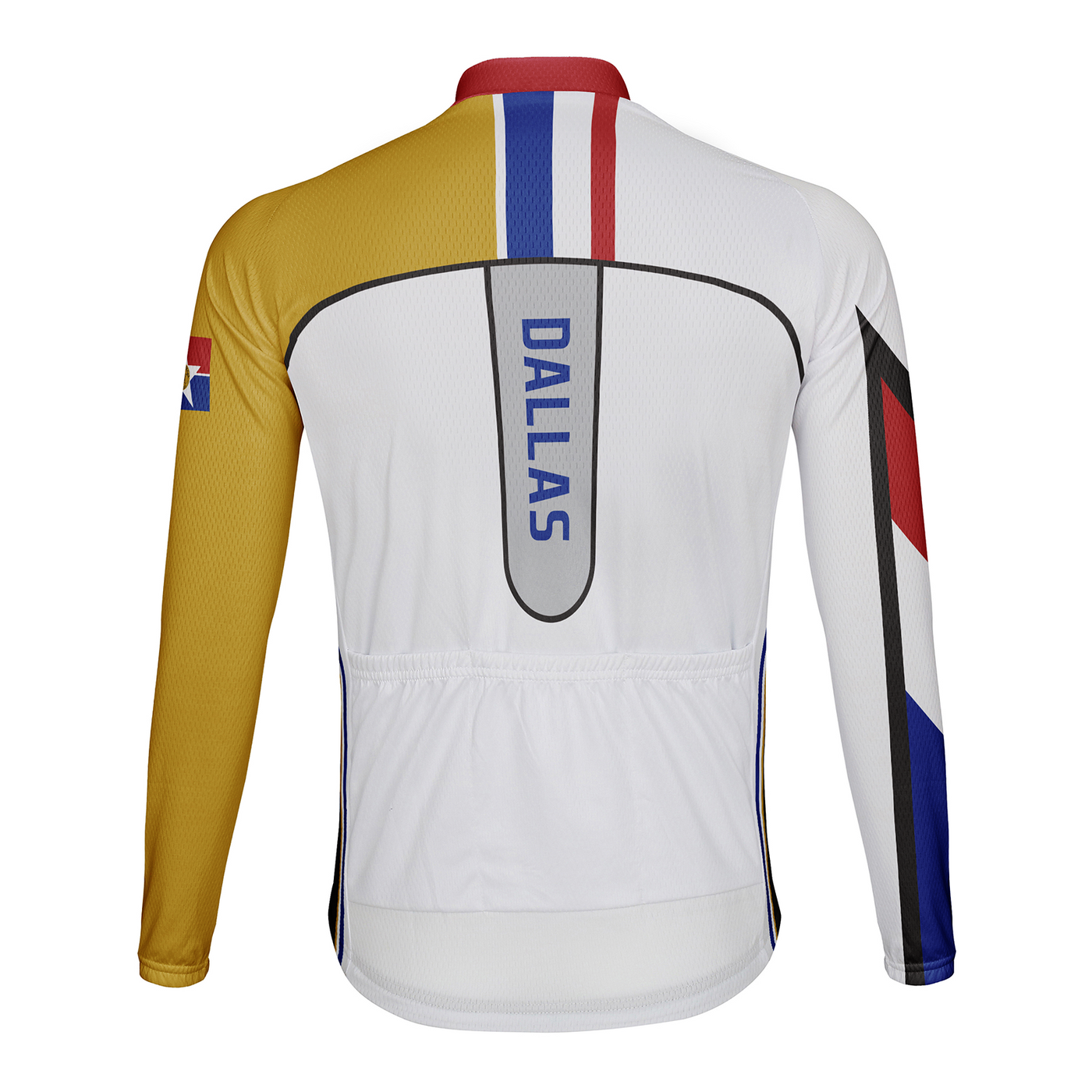 Customized Dallas Men's Winter Thermal Fleece Cycling Jersey Long Sleeve