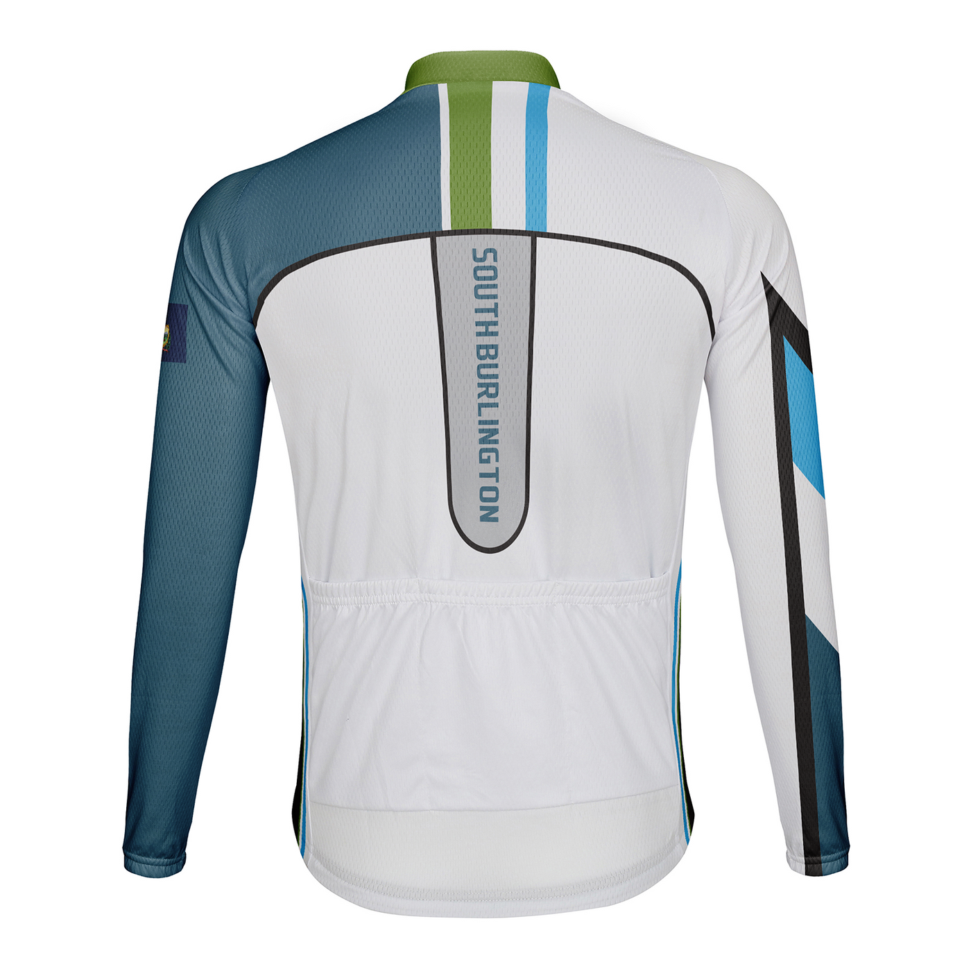 Customized South Burlington Men's Winter Thermal Fleece Cycling Jersey Long Sleeve