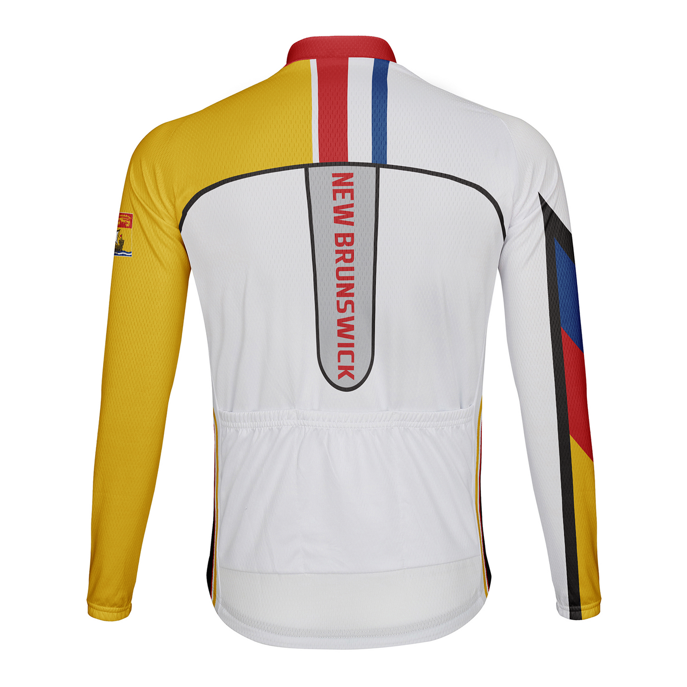 Customized New Brunswick Men's Winter Thermal Fleece Cycling Jersey Long Sleeve