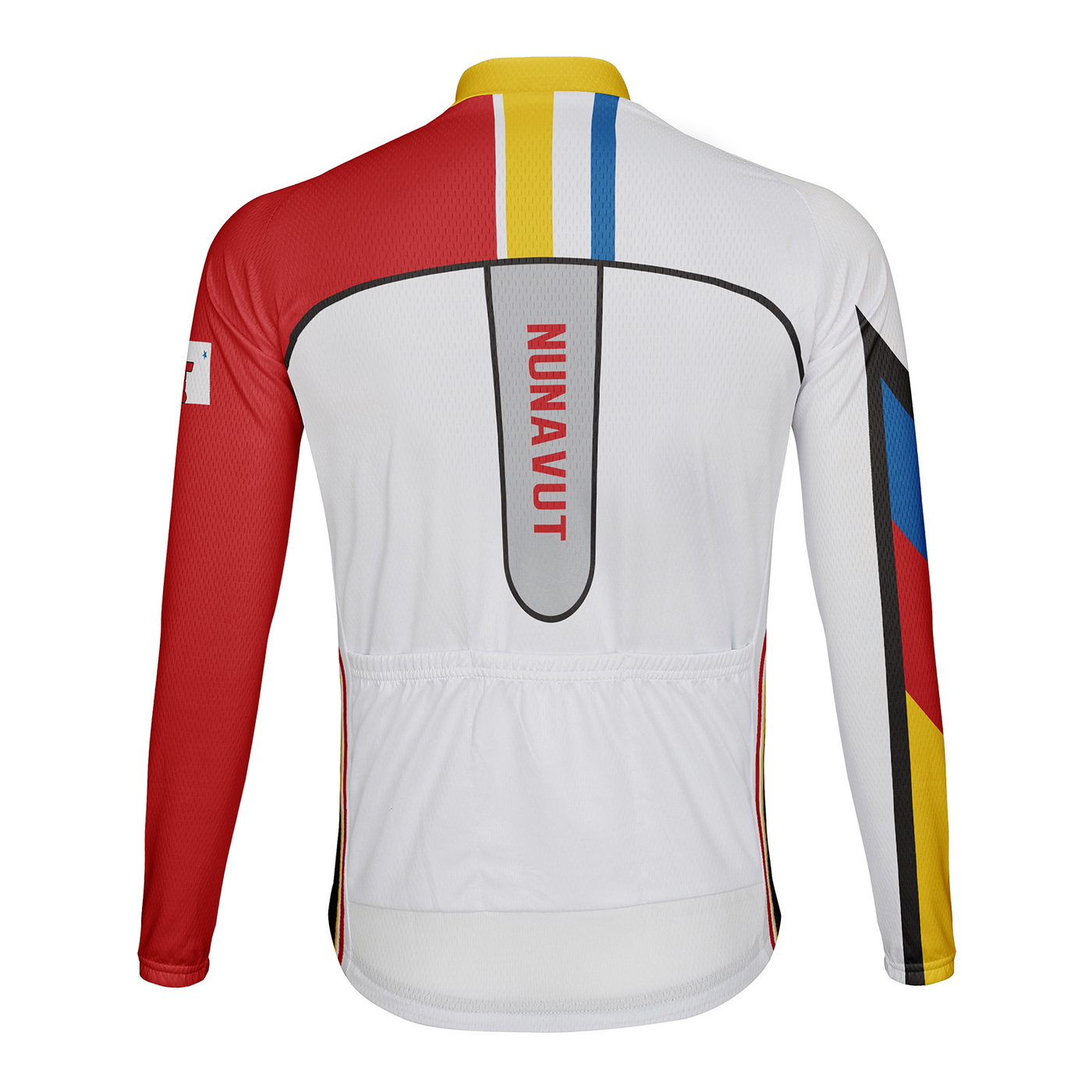 Customized Nunavut Men's Winter Thermal Fleece Cycling Jersey Long Sleeve