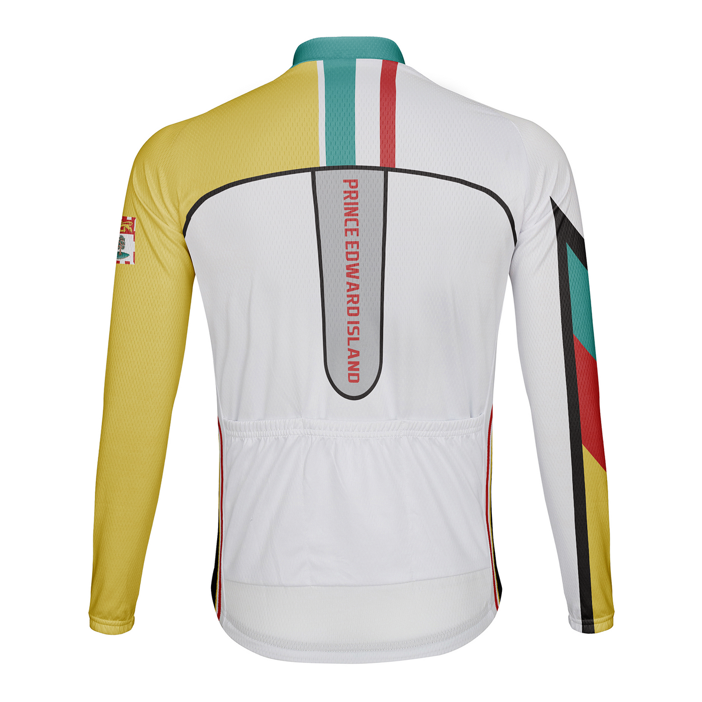 Customized Prince Edward Island Men's Winter Thermal Fleece Cycling Jersey Long Sleeve